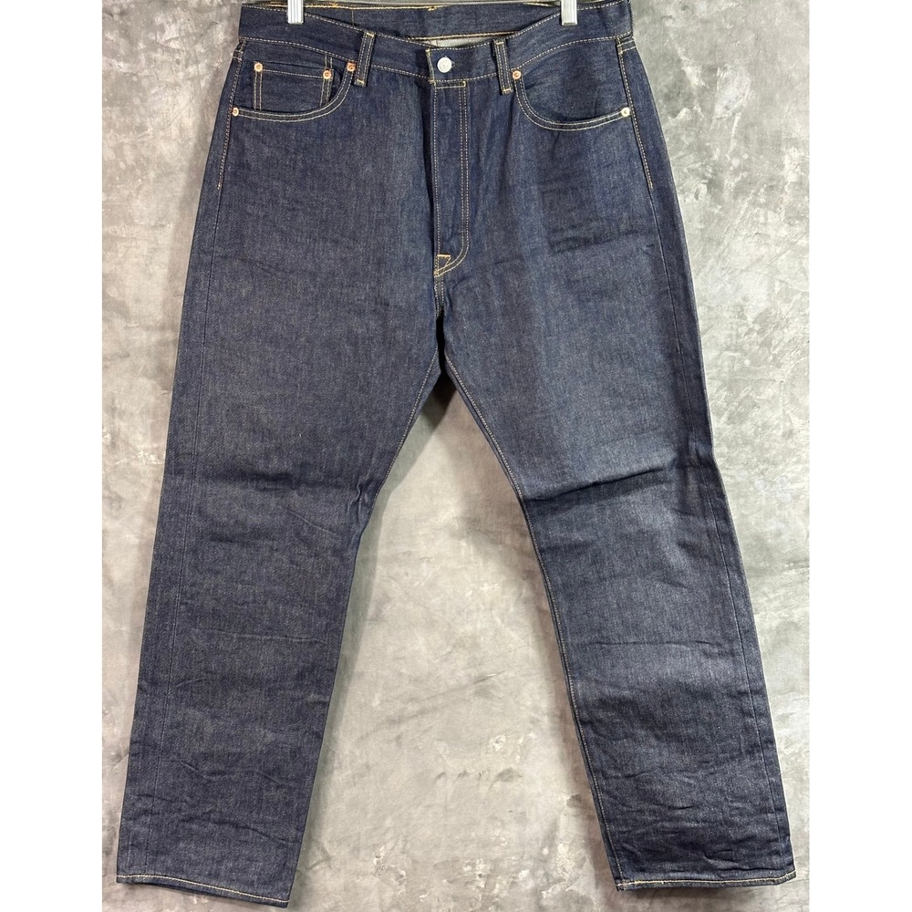 Levis 501 Button Fly Men's Jeans Dark Wash sz 36 x 33 Actual is 31" (15851) NWOT